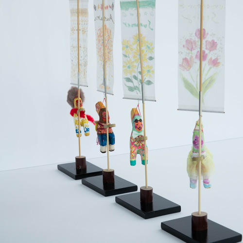 民芸品  延岡工芸謹製 受注制作 『のぼりざる 春夏秋冬』 宮崎県延岡市 伝統工芸 コラボ