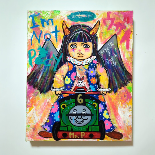 2023年製作/F3号/SALE】I'm not Percy【現代アート/イラスト