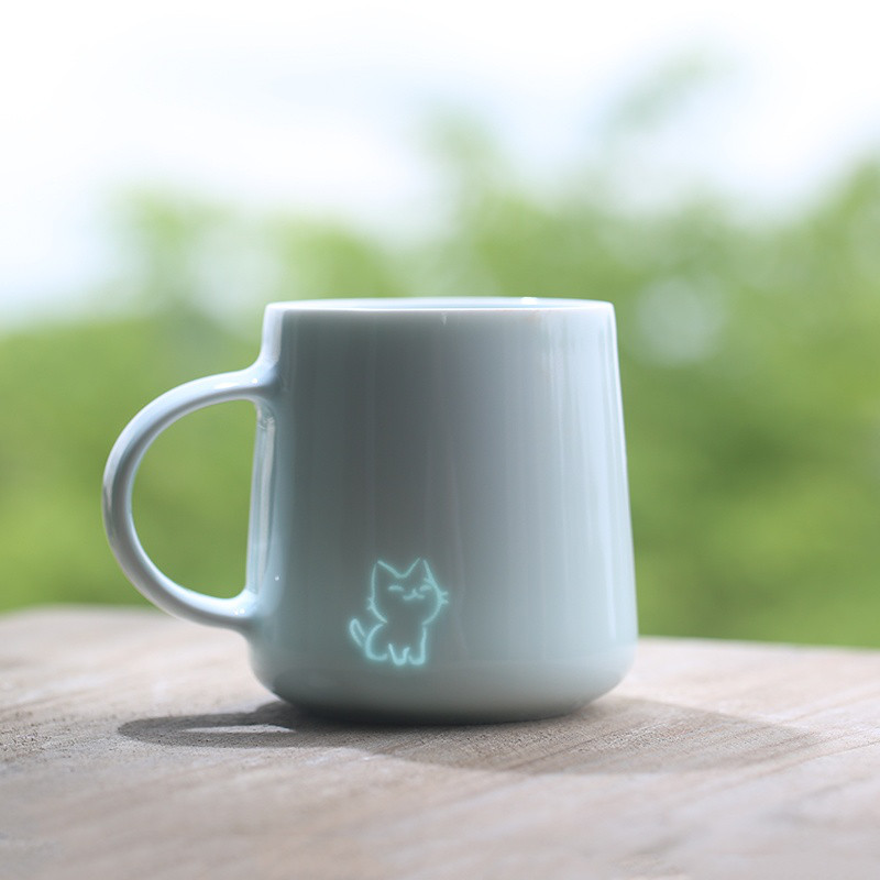 猫の陶磁器カップ、お土産、かわいい誕生日プレゼント、カップルのコーヒーカップ