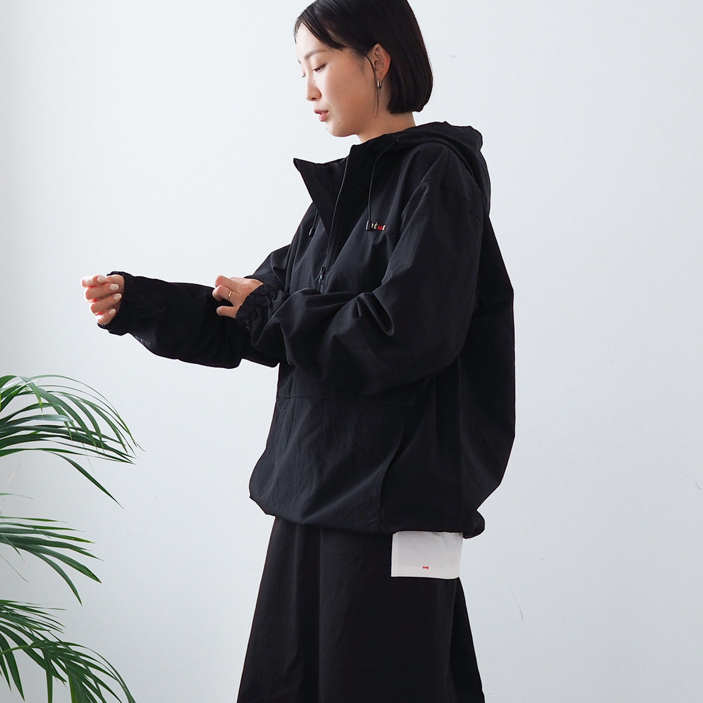 アノラックパーカー CREME ブラック