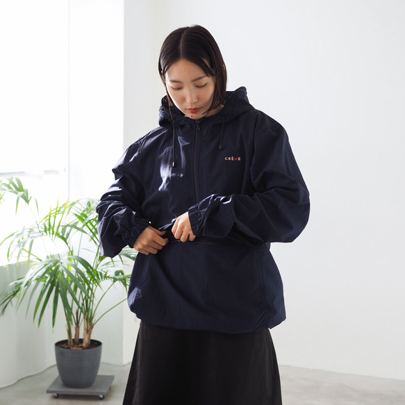 Warehouse パーカー XL BRAVERY別注 日本製 ネイビー NAUTICA（ノーティカ） パーカー ピグメント加工 HIDDEN LOGO