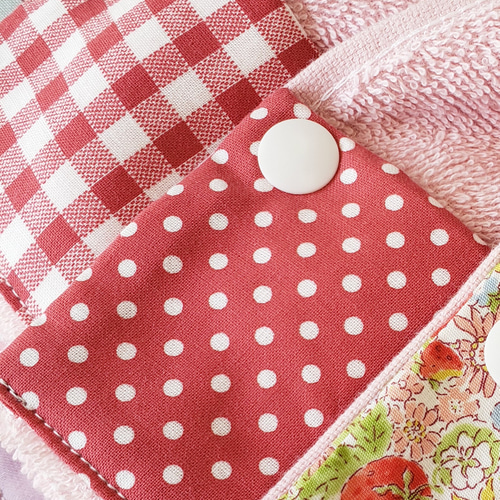 受注製作】 ポケット付き おりこうエプロン タオルエプロン 入園準備