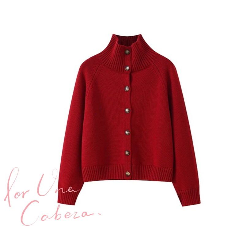 【秋冬の支度】 レディース  厚手 ニットセーター カーディガン 前開き 綿100％