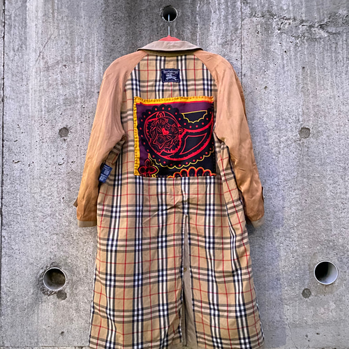 インサイドアウト仕様｜タイガートレンチコート｜一点物リメイク｜ユニ