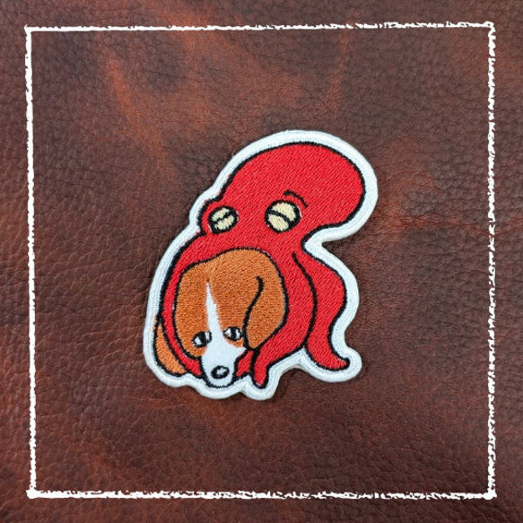 オーダー用と販売用ワッペンわんこ