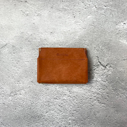 ほぼカードサイズなミニマム財布【8色展開】 キャッシュレス財布 極小ミニ財布 イタリアンレザー 財布 4枚目の画像