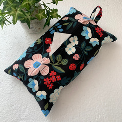 エコティッシュカバー☆マスクストッカー♪北欧風・色とりどりの草花♪4カラー 3枚目の画像