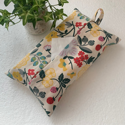 エコティッシュカバー☆マスクストッカー♪北欧風・色とりどりの草花♪4カラー 4枚目の画像