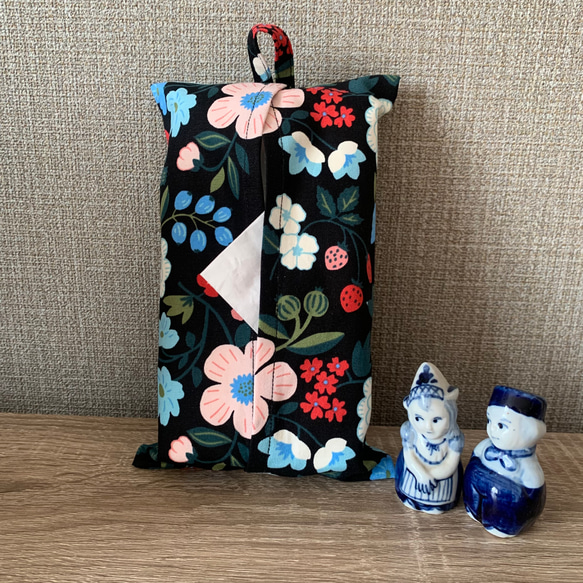 エコティッシュカバー☆マスクストッカー♪北欧風・色とりどりの草花♪4カラー 6枚目の画像