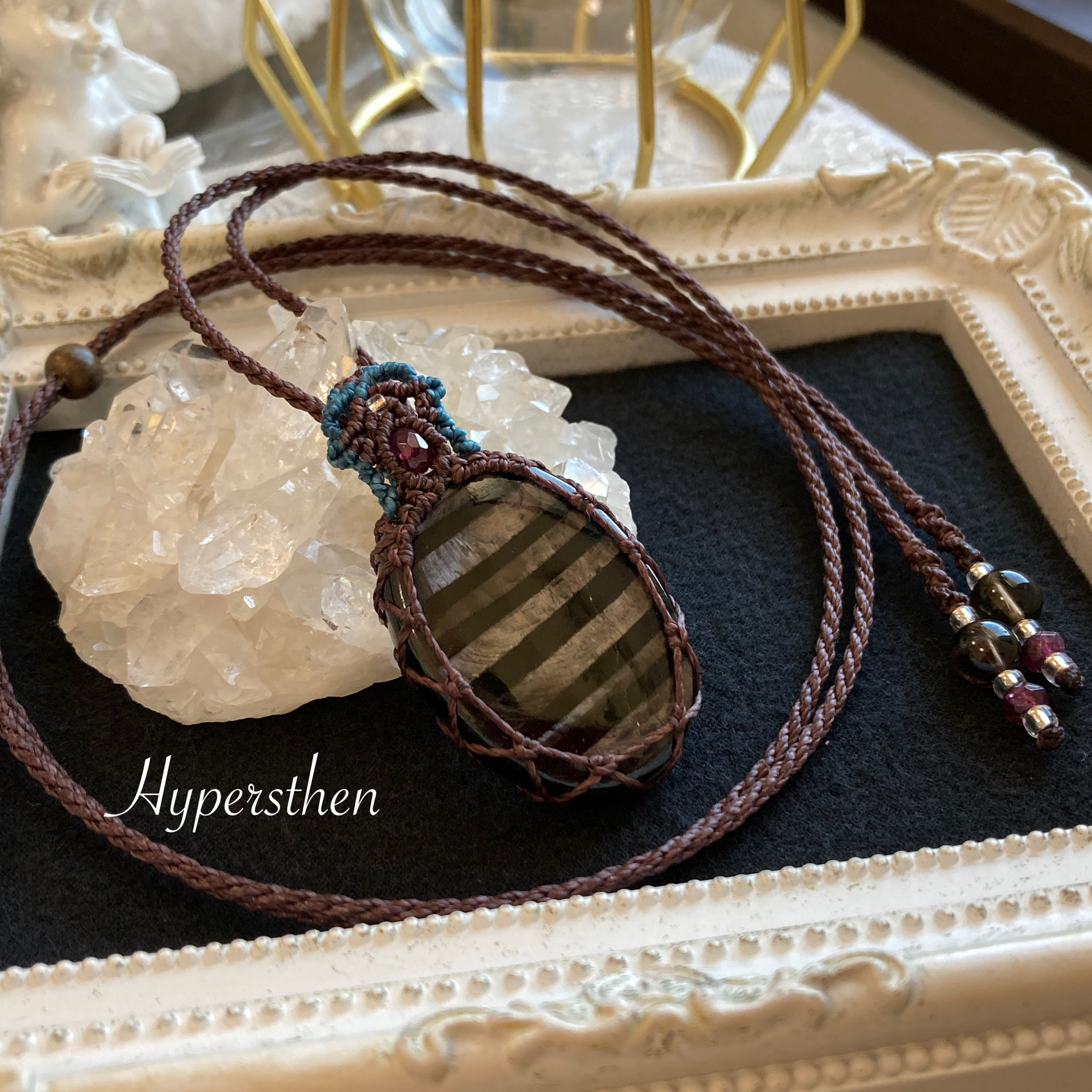 ハイパーシーン マクラメ編みネックレス・マクラメネックレス