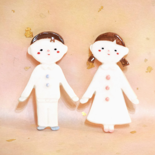 陶器 トイレサイン 男女セット】ピクトグラム 贈り物 お手洗い マーク