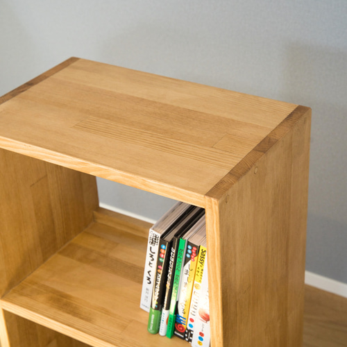 本棚 2段 高さ67.5cm 幅40cm【ラック/シェルフ/収納棚/木製】 本棚・絵