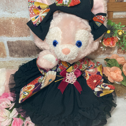 リーナベルSサイズ☆さくらんぼ柄 和モダン 浴衣ドレス6点
