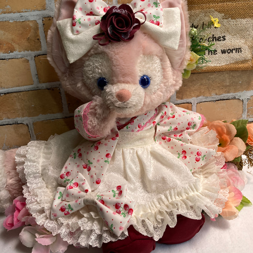 リーナベルSサイズ☆さくらんぼ柄 和モダン 浴衣ドレス6点