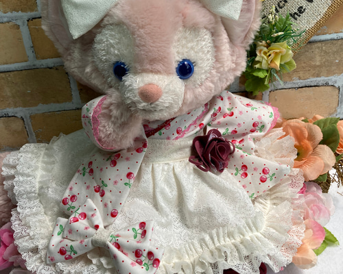 リーナベルSサイズ☆クリーム花柄 和着物ドレス6点コスチューム