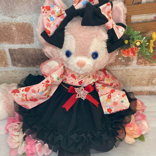 リーナベルＳ　ピンク花柄　和着物ドレス6点コスチューム　ステラルーも出品中 61290eb83187216dc7a5daf8af88c5