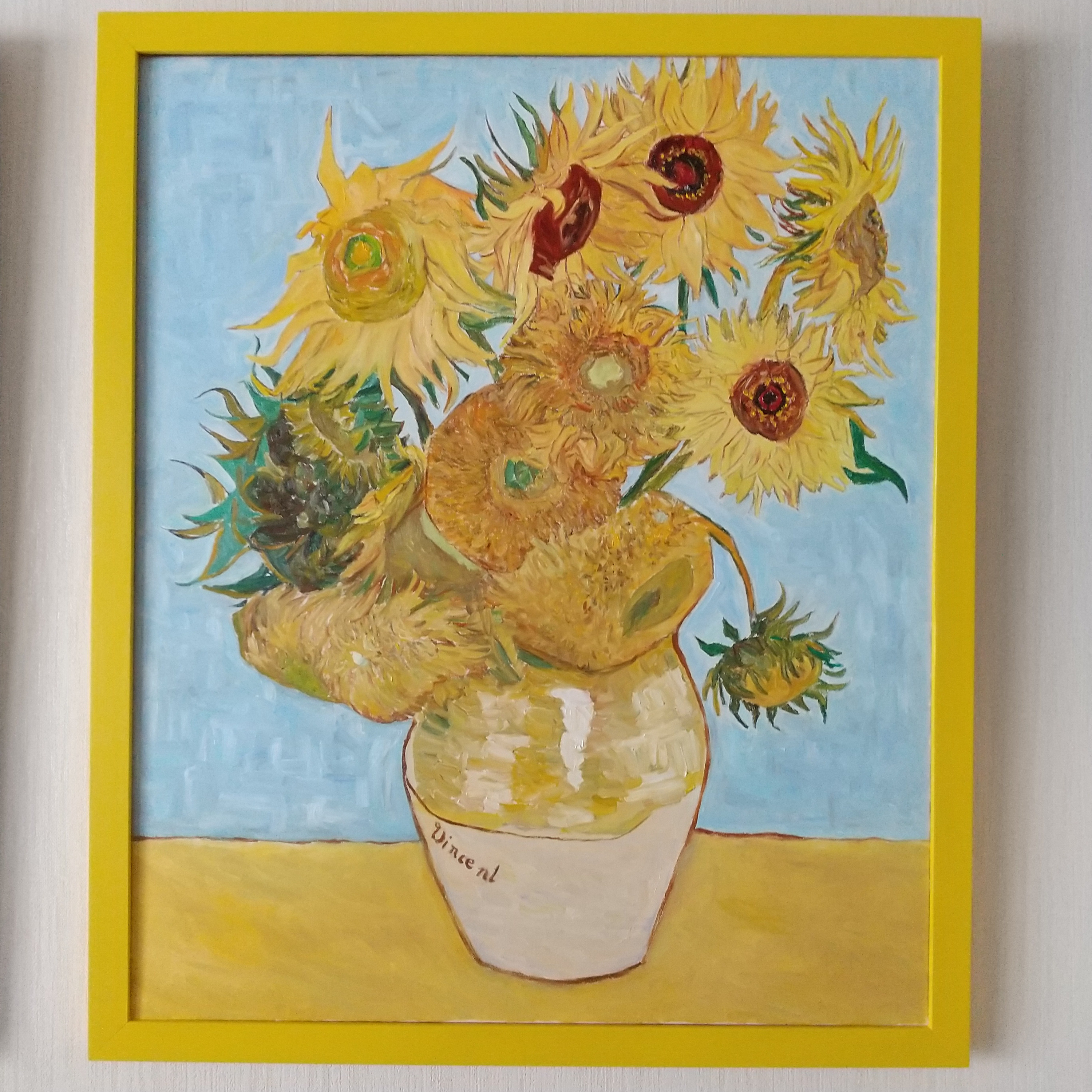 イーゼル付き ひまわり 【美品】ゴッホ 油彩画