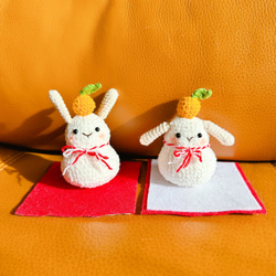 あみぐるみ　Bモビール　お月見 ❁お月見うさぎちゃんset❁あみぐるみ・お月見 - メルカリ