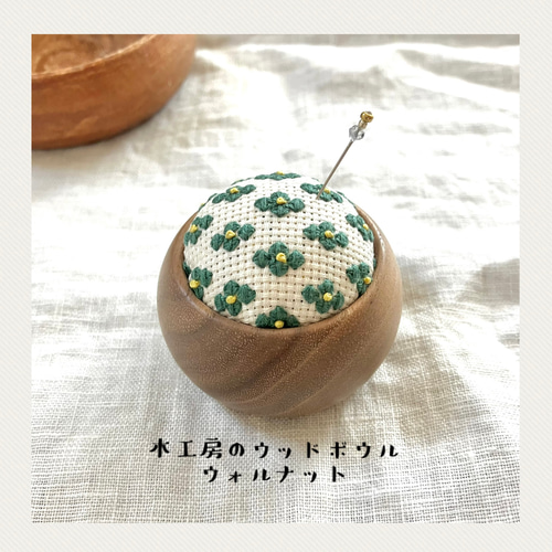 ピンクッション（ 針山 ）の台座について 木材・板 poyan 通販