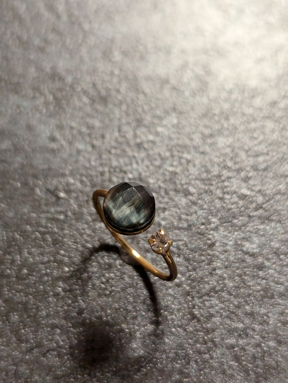 タイガーアイ リング 水晶 リング 天然石 リング 天然石 指輪