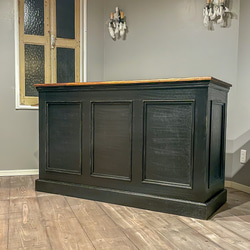 作業カウンターテーブル（W1500ブラック）お花屋さん向けレジ