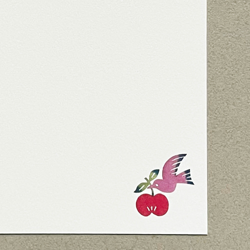 ♦️5枚セット♦️2025年巳年・彩色切り紙年賀状 ポストカード［garden