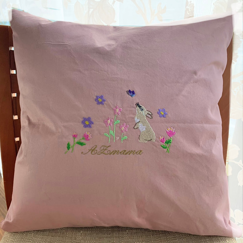 刺繍　クッション cd75779ccce8a6df34ec0e2f789789