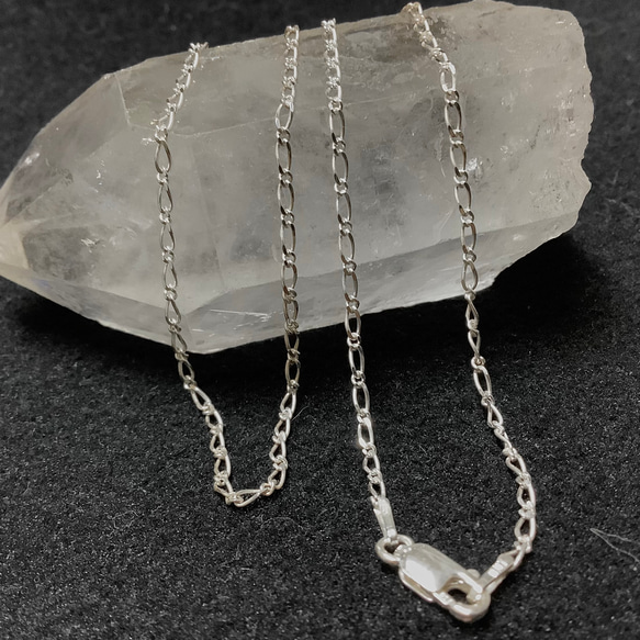 数量限定☆イタリア製 シルバー925 フィガロチェーンネックレス