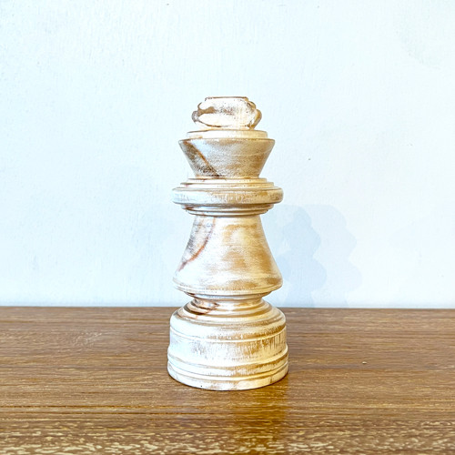 チェス　スモールチェス　置物　インテリア　アート ナチュラルウッドのチェスオブジェ キング ナイト チェスの駒
