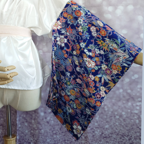 s04 替え袖 うそつき袖 半無双袖 うそつき襦袢用 半襦袢用袖 正絹 紅型