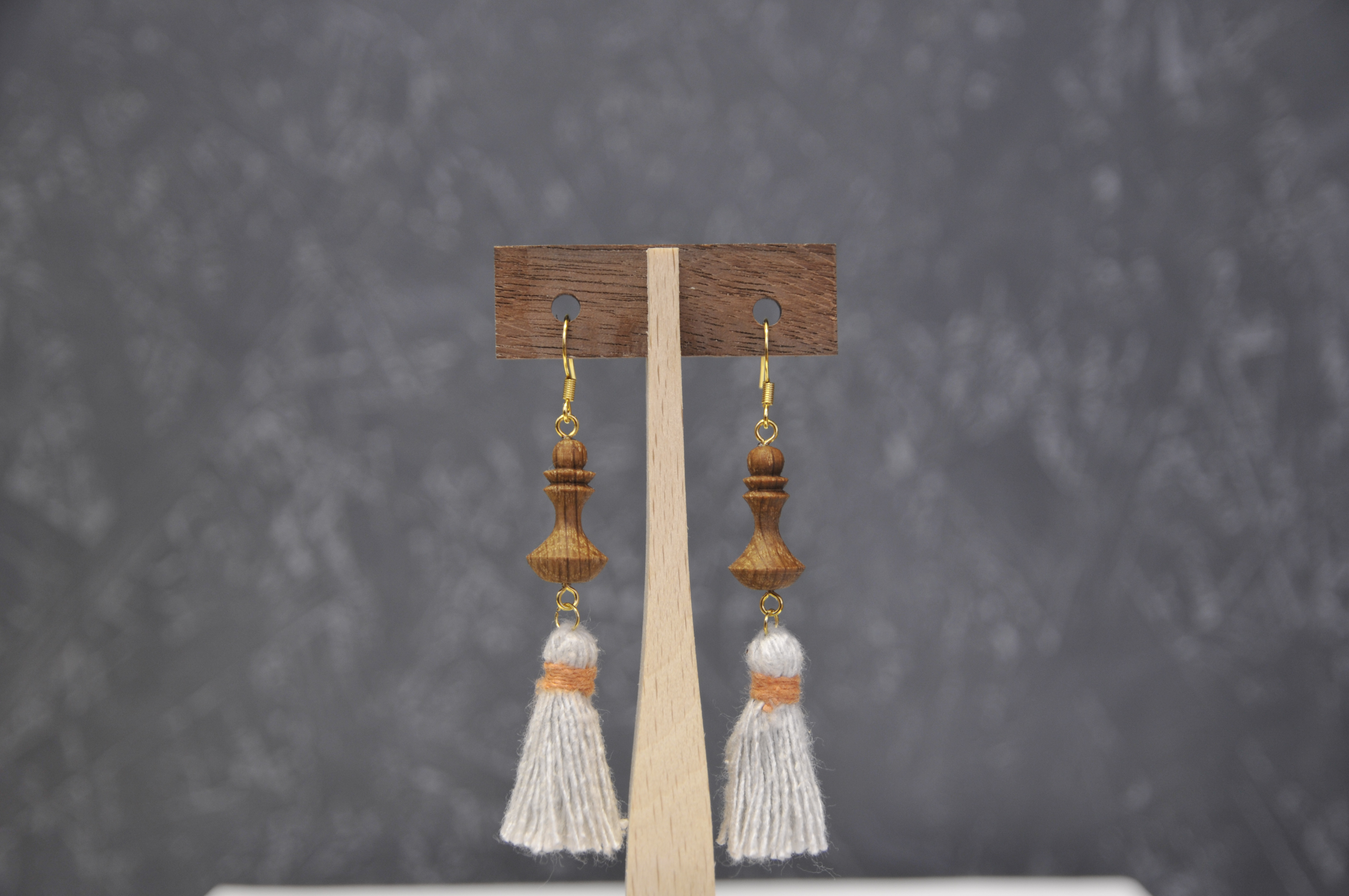 木製ピアス　03