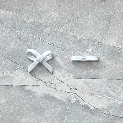 2個入り コスメ・美容 ▶︎ネイルパーツ/バッグ/ホワイト/P-41