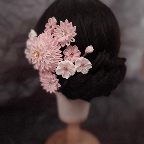 ♥A♡桜飾りー1**♡♥*ひな祭り飾り*♥*他つまみ細工**♡♥ ひな祭りのお花】桜と橘の作り方【つまみ細工】 - YouTube