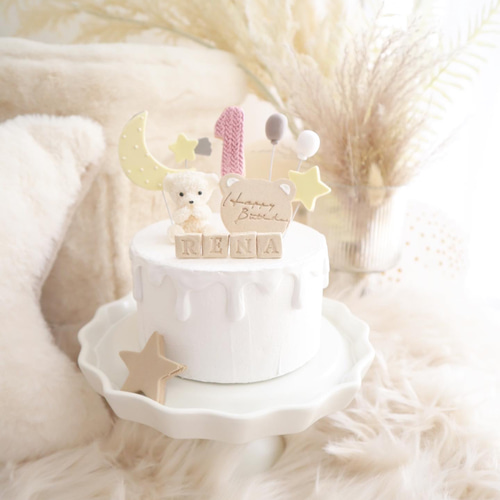 冬のくまさんからの贈り物⭐︎アイシングクッキー風♡アルファベット