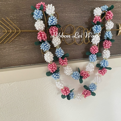 ハワイアンリボンレイ☆ブルーミングボーズ ウェディング 結婚式