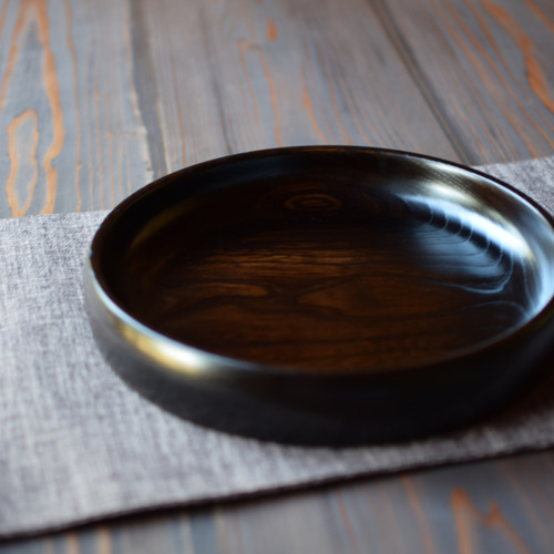 お盆 トレイ 漆器 木工芸 木製お盆 漆塗り手仕事 漆仕上げ おしゃれ 和