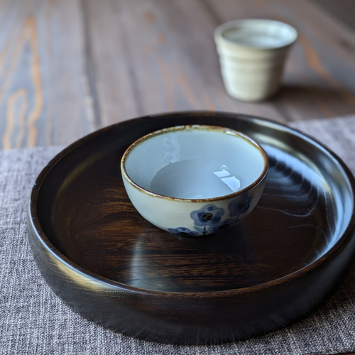 お盆 トレイ 漆器 木工芸 木製お盆 漆塗り手仕事 漆仕上げ おしゃれ 和