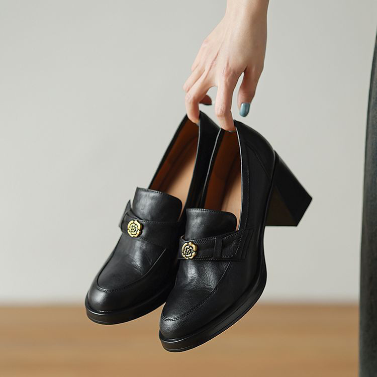 ★25春夏新作★本革 シンプルなデザイン パンプス レディース  DQ9023F