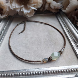 ニュージェイドのアンティーク風チョーカー 13枚目の画像