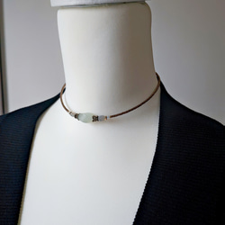 ニュージェイドのアンティーク風チョーカー 12枚目の画像