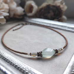 ニュージェイドのアンティーク風チョーカー 17枚目の画像