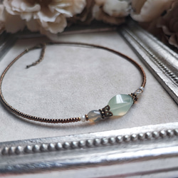 ニュージェイドのアンティーク風チョーカー 10枚目の画像