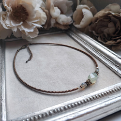 ニュージェイドのアンティーク風チョーカー 9枚目の画像