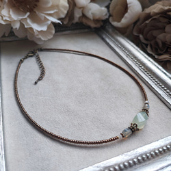 ニュージェイドのアンティーク風チョーカー 15枚目の画像