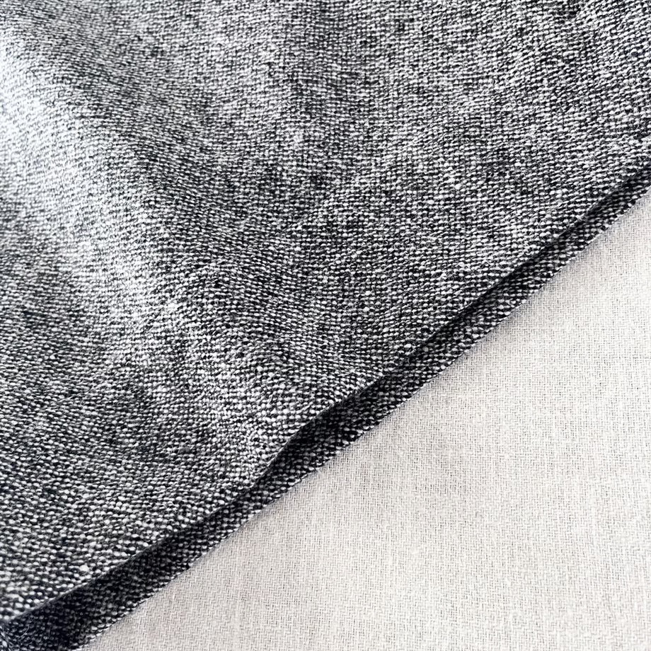 ランチパンツ(裏付き）ウール　ツイード　ストレッチ　ブラック　　　＊暮らしの店sacchi＊