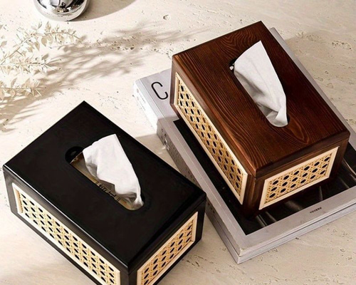 USA正方形ティッシュボックス♡クラシカル卓上ゴミ箱 USA正方形ティッシュボックス♡クラシカル卓上ゴミ箱