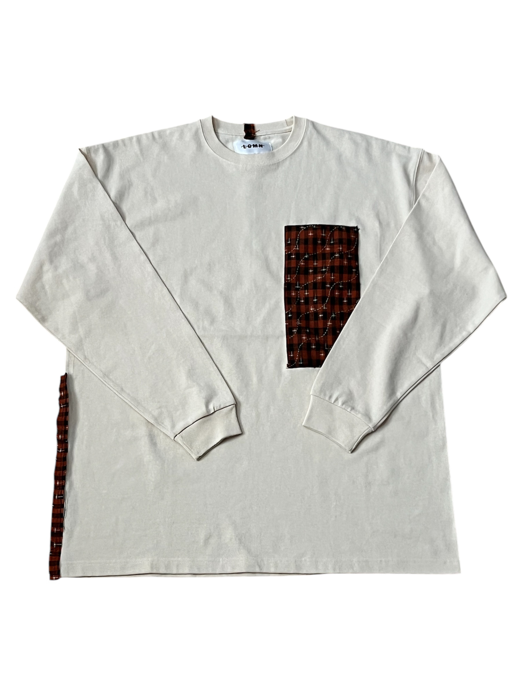 受注生産[LCMN]LONG SLEEVE "長井紬×SASHIKO" T-SHIRTS