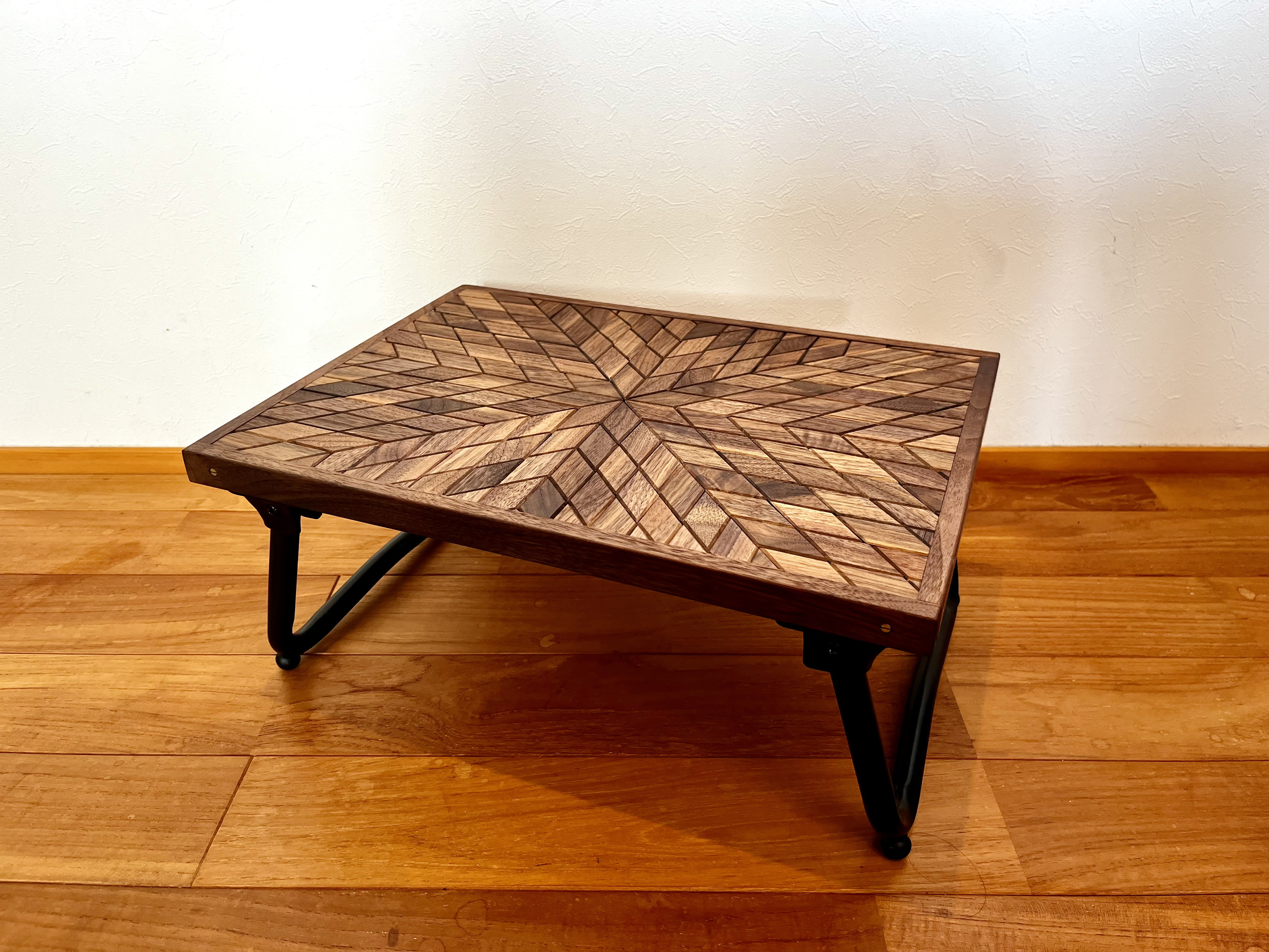 Alii テーブル ローテーブル キャンプテーブル オルテガ柄 折りたたみ