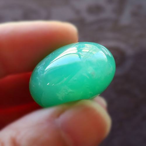 ハート】クリソプレーズ オーストラリア翡翠 美石 天然石 21mm