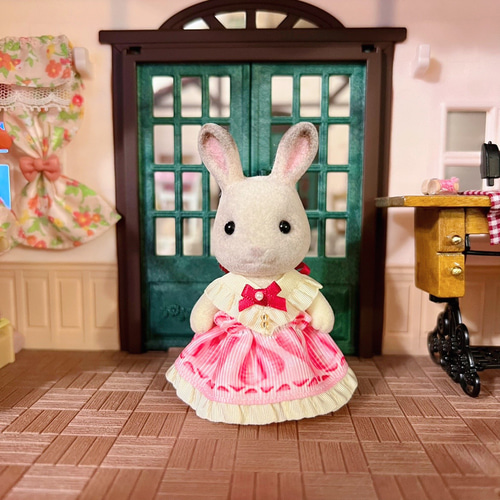 シルバニア＊ショートケーキワンピース＊女の子サイズ おもちゃ